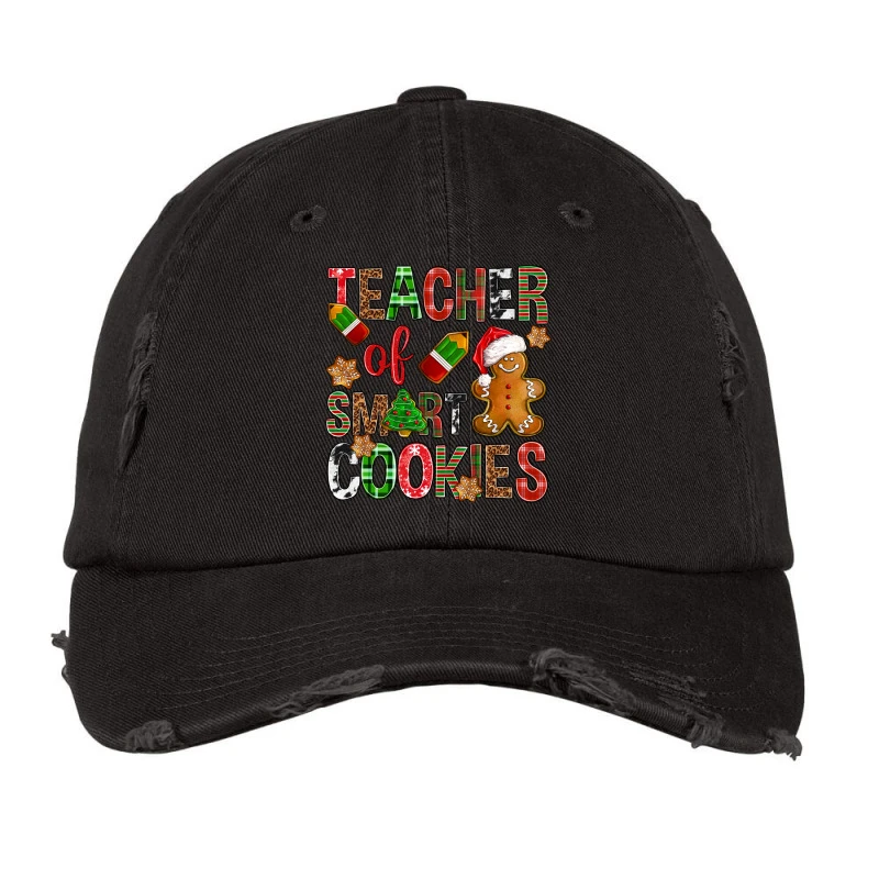 Teacher Of Smart Cookies Christmas Vintage Cap 1 Teacher Of Smart Cookies Christmas Vintage Cap