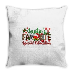 Santa's Favorite Special Education Christmas Throw Pillow
