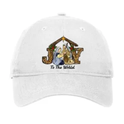 Joy To The World Baby Jesus Christmas Adjustable Cap