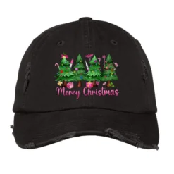 Merry Christmas Nurse Trees Vintage Cap