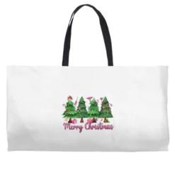Merry Christmas Nurse Trees Weekender Totes