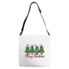 Merry Christmas Nurse Trees Adjustable Strap Totes