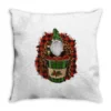 Gnomes With Coffee Christmas Throw Pillow