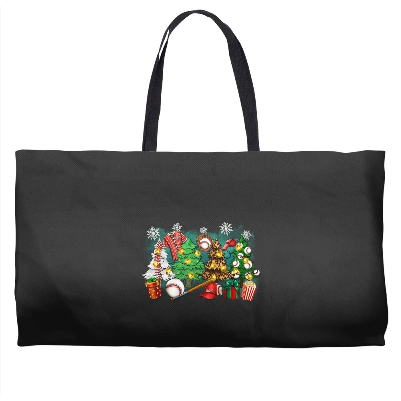 Christmas Trees With Baseball Weekender Totes 2 Christmas Trees With Baseball Weekender Totes - Image 2