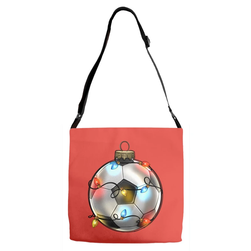 Christmas Soccer Adjustable Strap Totes 2 Christmas Soccer Adjustable Strap Totes - Image 2