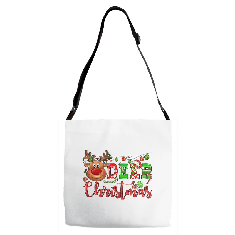 Deer Christmas Reindeer Adjustable Strap Totes 2 Deer Christmas Reindeer Adjustable Strap Totes - Image 2