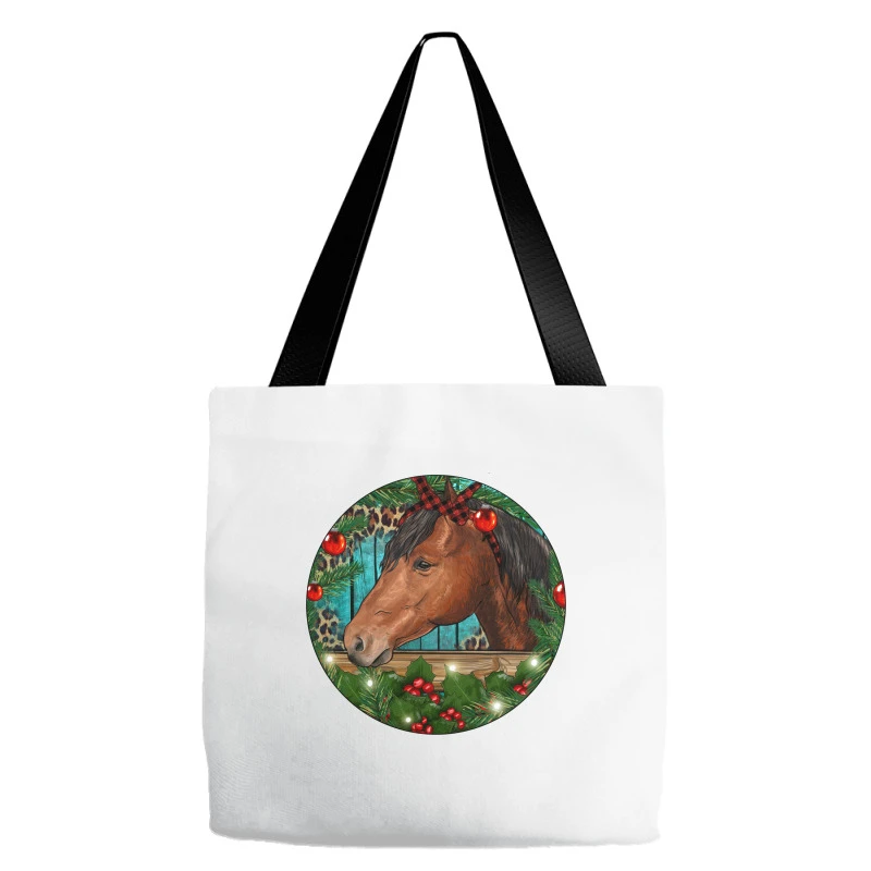 Western Horse Christmas Tote Bags 2 Western Horse Christmas Tote Bags - Image 2