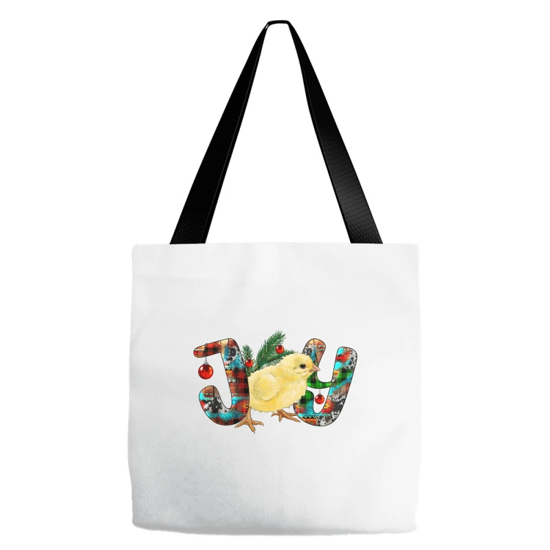 Christmas Joy With Chick Tote Bags 2 Christmas Joy With Chick Tote Bags - Image 2
