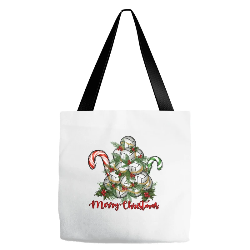 Merry Christmas Volleyball Tote Bags 2 Merry Christmas Volleyball Tote Bags - Image 2