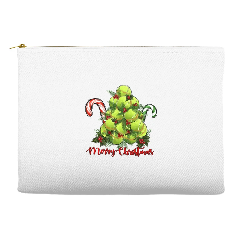 Merry Christmas Tennis Accessory Pouches 2 Merry Christmas Tennis Accessory Pouches - Image 2