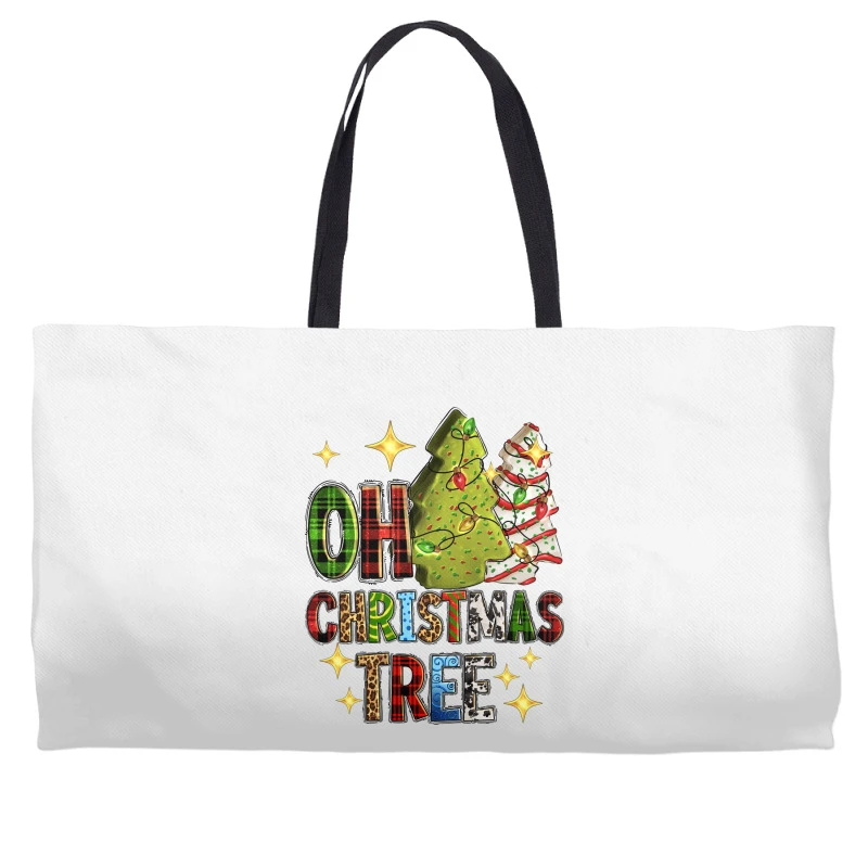 Oh Christmas Tree Christmas Cake Weekender Totes 2 Oh Christmas Tree Christmas Cake Weekender Totes - Image 2
