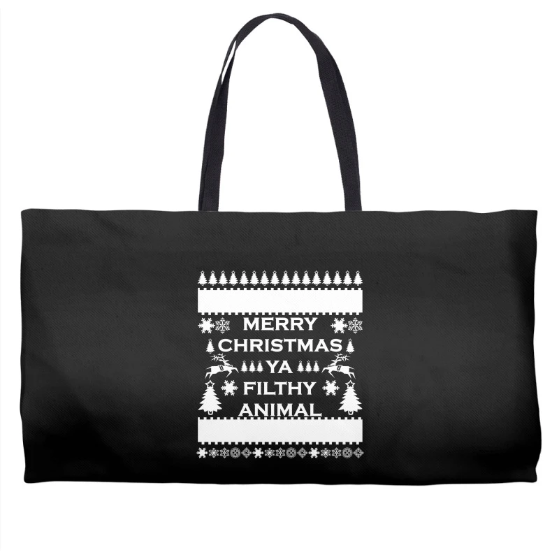 Merry Christmas Ya Filthy Animal Weekender Totes 2 Merry Christmas Ya Filthy Animal Weekender Totes - Image 2