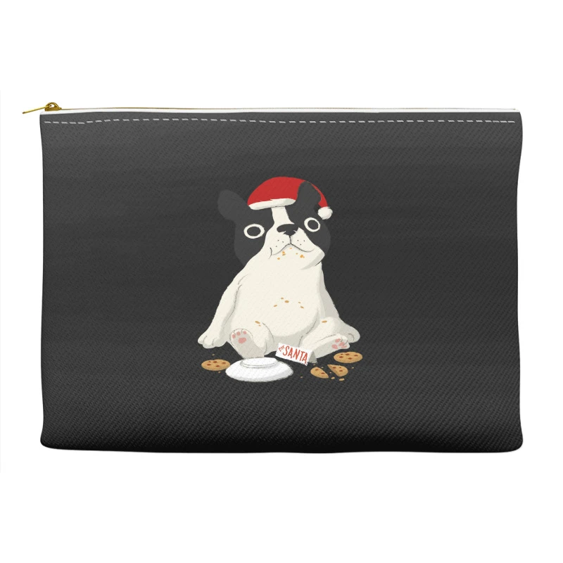 Santa English Bulldog Cookie Christmas Dog Lov Accessory Pouches 2 Santa English Bulldog Cookie Christmas Dog Lov Accessory Pouches - Image 2