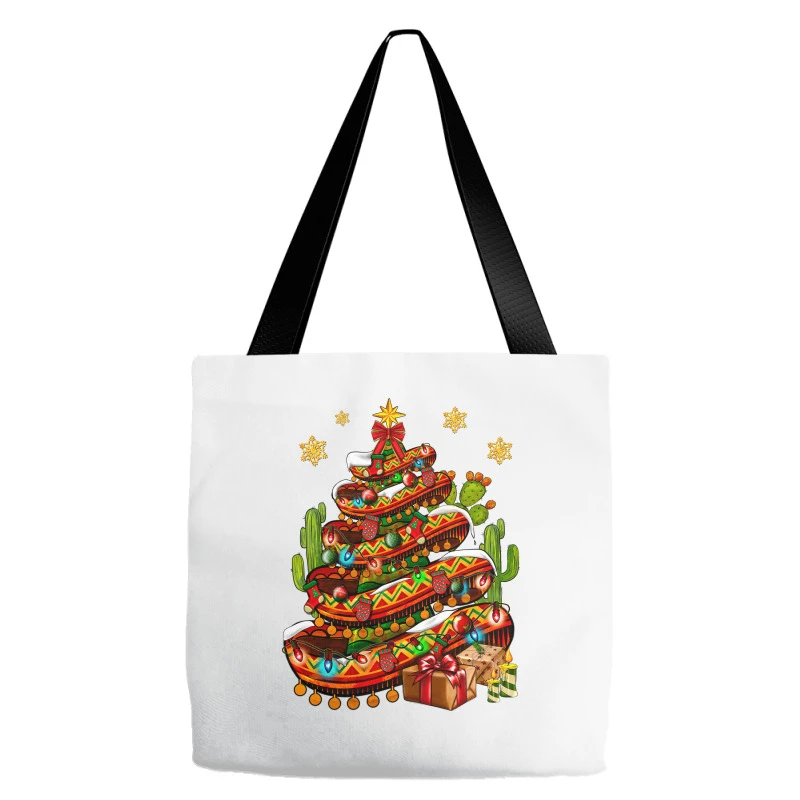 Christmas Feliz Navidad Sombrero Tree Tote Bags 2 Christmas Feliz Navidad Sombrero Tree Tote Bags - Image 2