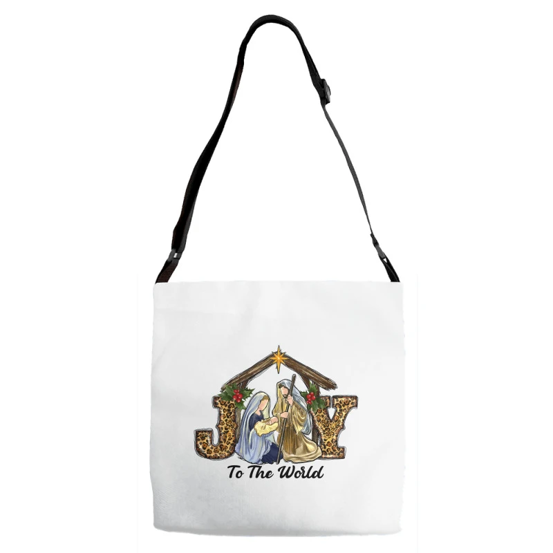 Joy To The World Baby Jesus Christmas Adjustable Strap Totes 2 Joy To The World Baby Jesus Christmas Adjustable Strap Totes - Image 2
