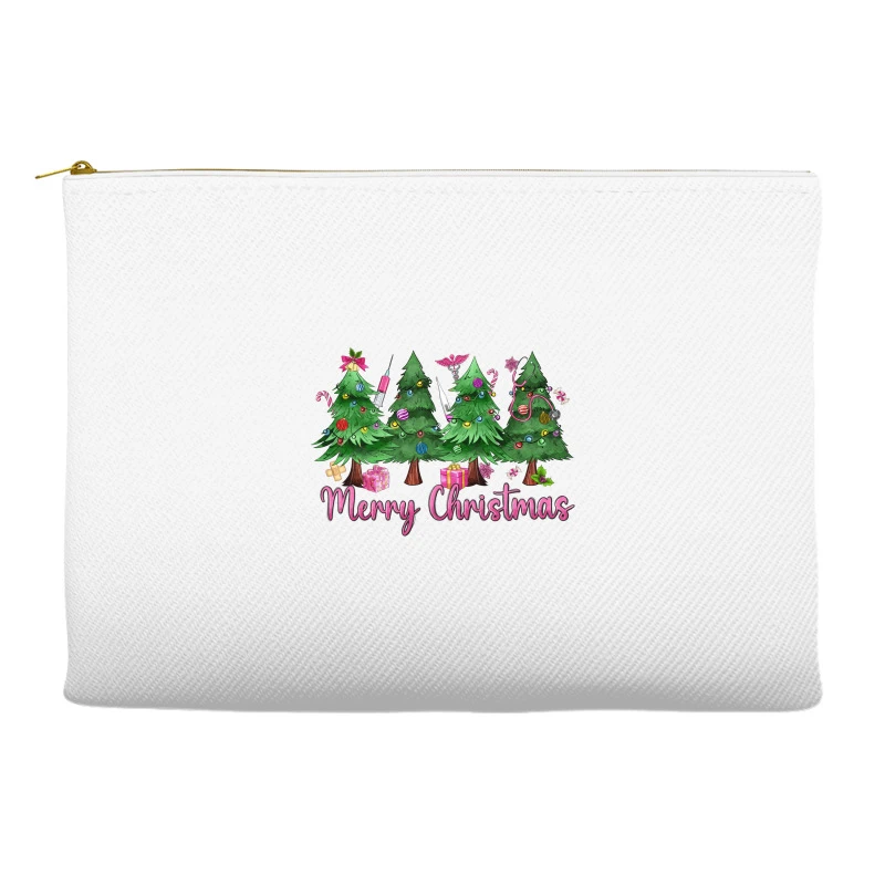 Merry Christmas Nurse Trees Accessory Pouches 2 Merry Christmas Nurse Trees Accessory Pouches - Image 2
